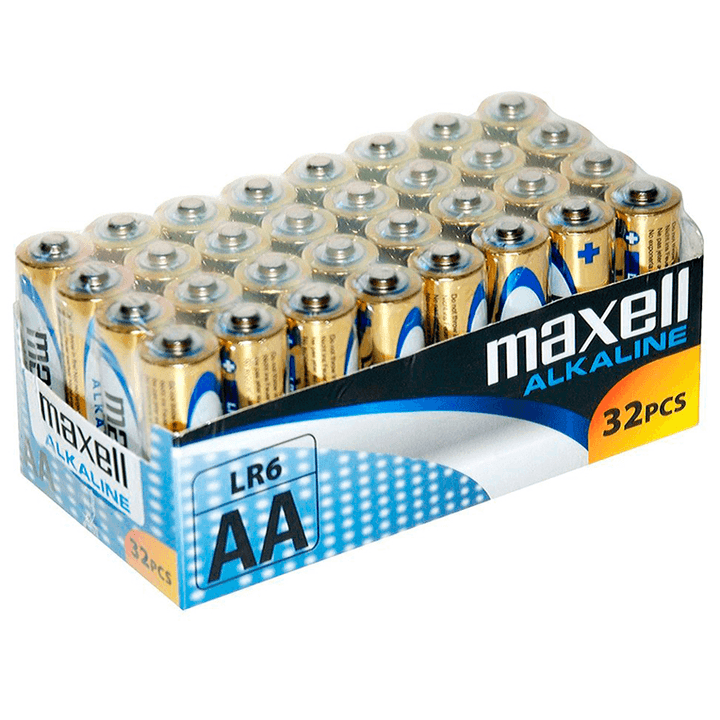 MAXELL - BATTERIE ALCALINA AA LR6 PACK*32 UDS - INTIM SPACE Online Sexshop