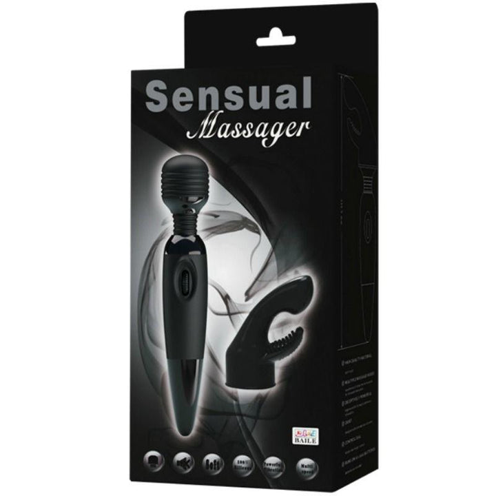 BAILE - SINNLICHER MASSAGER MIT AUSWECHSELBAREM KOPF - INTIM SPACE Online Sexshop