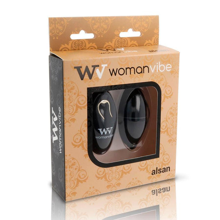 WOMANVIBE - ALSAN EGG FERNBEDIENUNG SCHWARZ SILIKON SCHWARZ - INTIM SPACE Online Sexshop