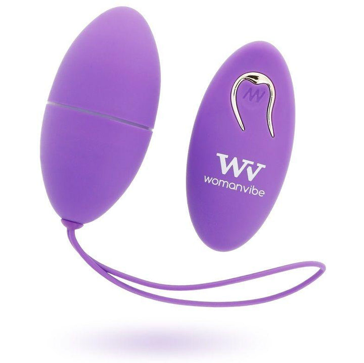 WOMANVIBE - ALSAN EGG REMOTE CONTROL SCHWARZES SILIKON LILA - INTIM SPACE Online Sexshop