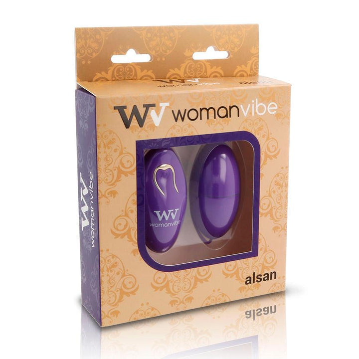 WOMANVIBE - ALSAN EGG REMOTE CONTROL SCHWARZES SILIKON LILA - INTIM SPACE Online Sexshop