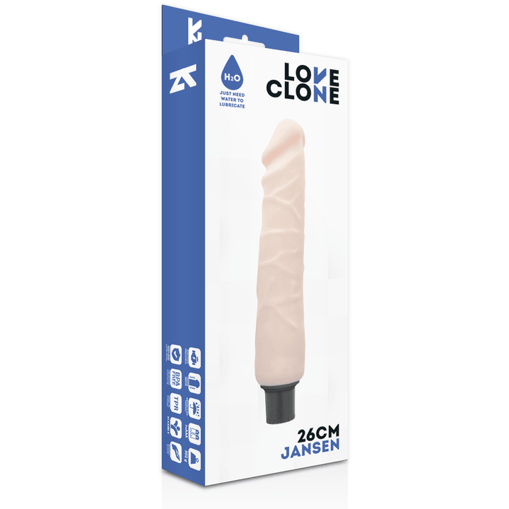 LOVECLONE - JANSEN SELBSTSCHMIERENDER VIBRATOR 26 CM -O- 4.2 CM - INTIM SPACE Online Sexshop