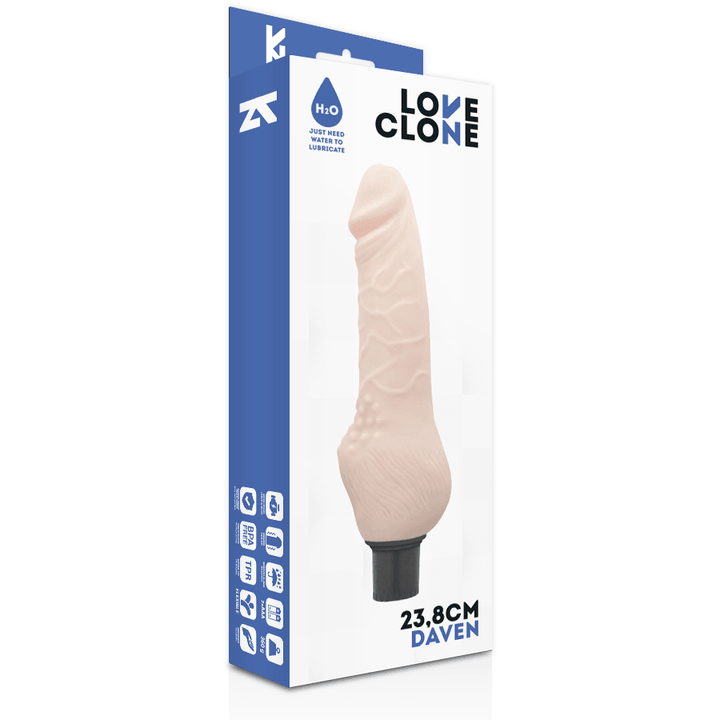 LOVECLONE - DAVEN SELBSTSCHMIERUNG REALISTISCH 23.8 CM -O- 3.8 CM - INTIM SPACE Online Sexshop