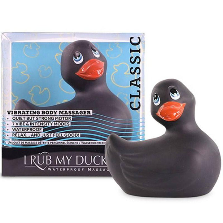 BIG TEASE TOYS - ICH RUBBE MEINE DUCKIE CLASSIC VIBRATING DUCK SCHWARZ - INTIM SPACE Online Sexshop