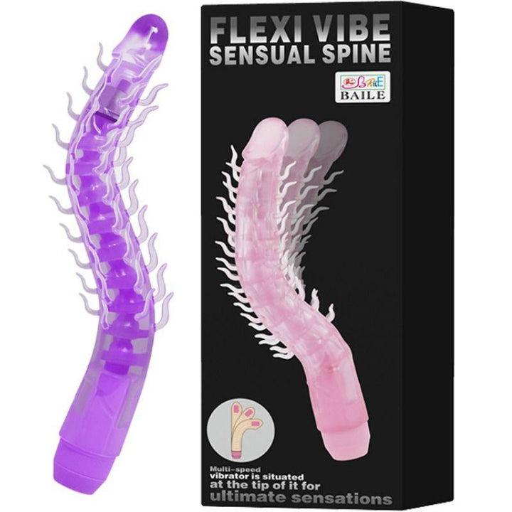 BAILE - FLEXI VIBE SENSUAL SPINE BIEGBARER VIBRIERDILDO FLIEDER 23.5 CM - INTIM SPACE Online Sexshop