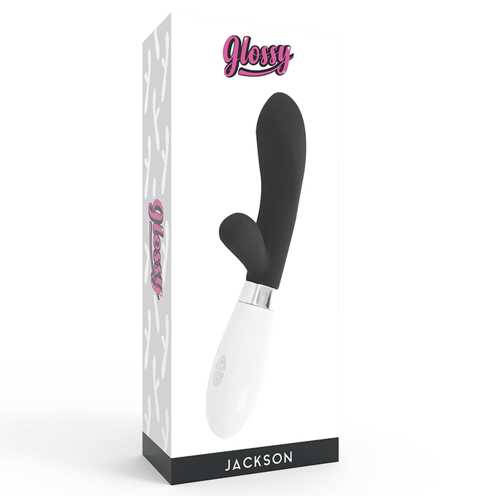 GLOSSY - JACKSON RABBIT SCHWARZ - INTIM SPACE Online Sexshop