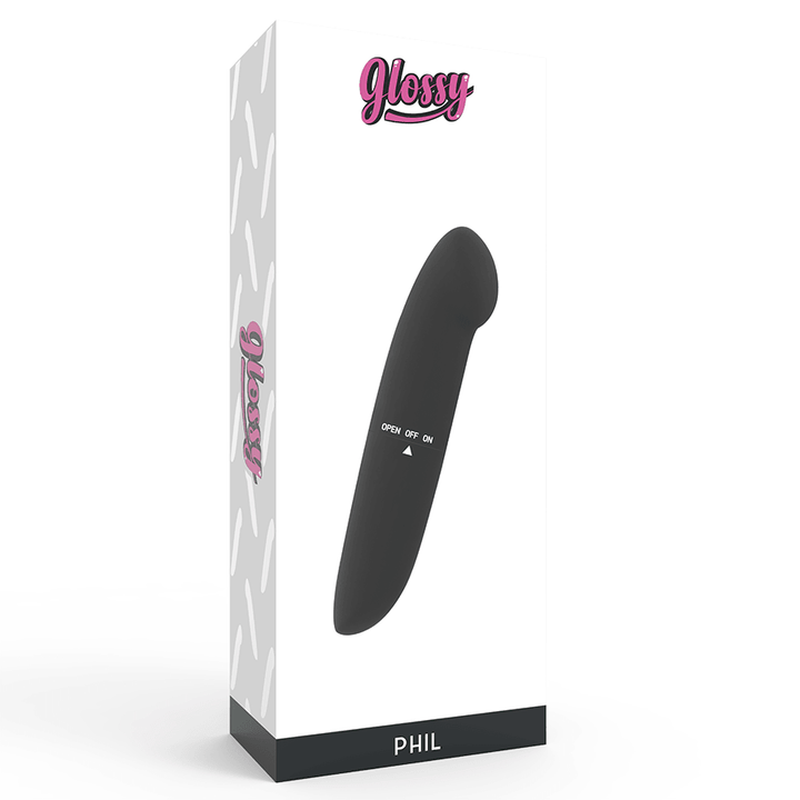 GLOSSY - PHIL VIBRATOR SCHWARZ - INTIM SPACE Online Sexshop