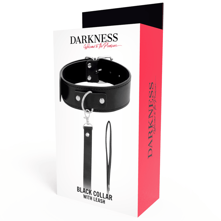 DARKNESS - POSTURE-HALSKETTE MIT LEDERKETTE - INTIM SPACE Online Sexshop