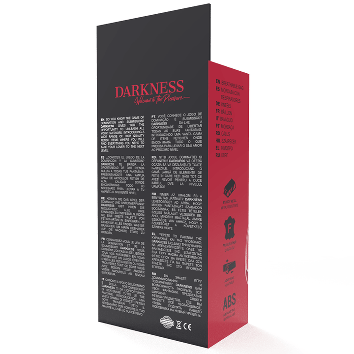 DARKNESS - ROTER, ATMUNGSAKTIVER KNEBEL - INTIM SPACE Online Sexshop