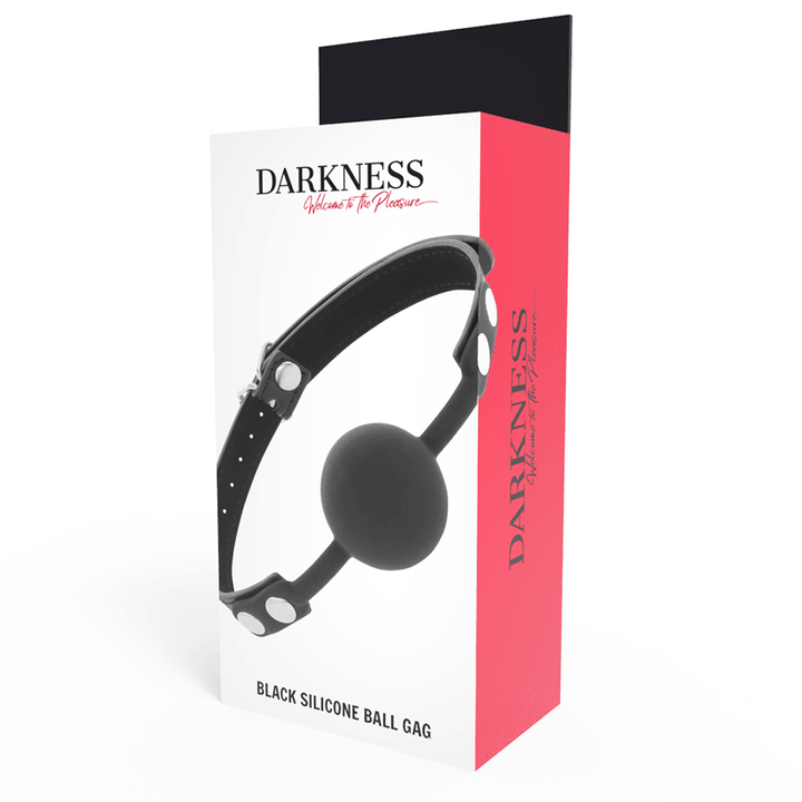 DARKNESS - KNEBEL AUS SCHWARZEM SILIKON - INTIM SPACE Online Sexshop