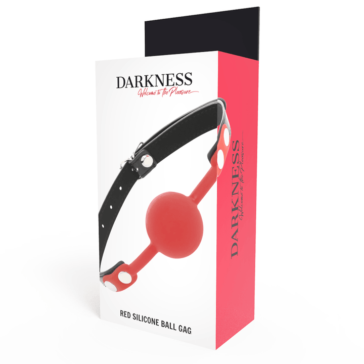 DARKNESS - KNEBEL AUS ROTEM SILIKON - INTIM SPACE Online Sexshop