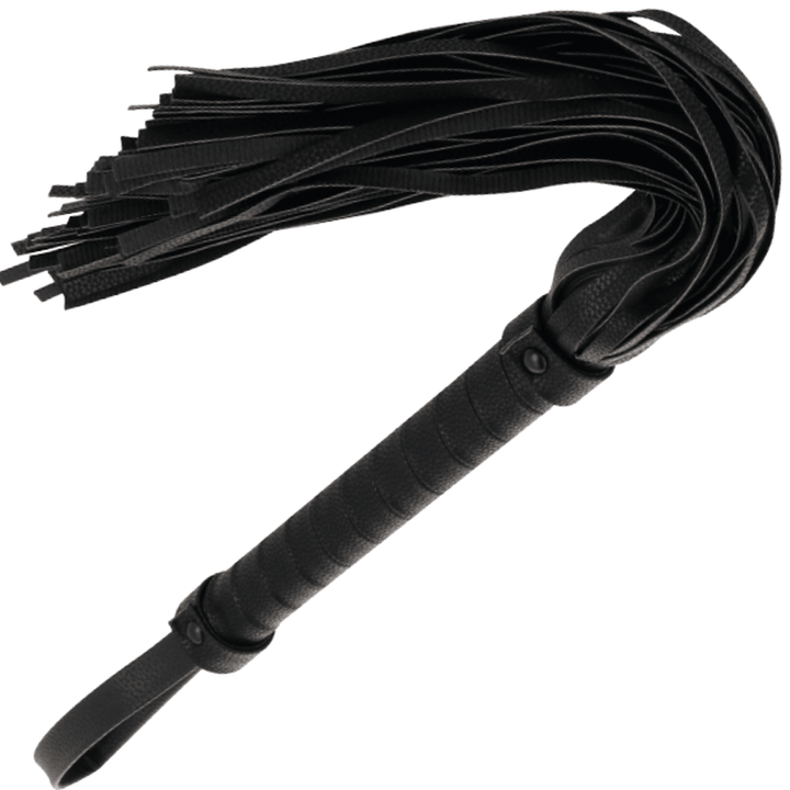 DARKNESS - SCHWARZE BONDAGE-PEISTE 42CM AUS LEDER - INTIM SPACE Online Sexshop