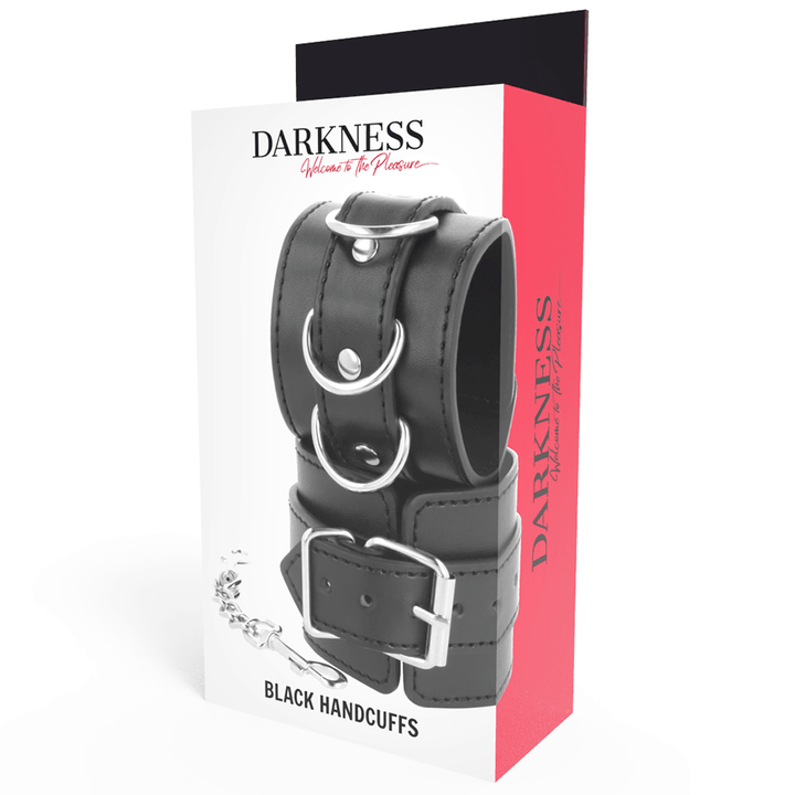 DARKNESS - SCHWARZE HANDSCHELLEN - INTIM SPACE Online Sexshop