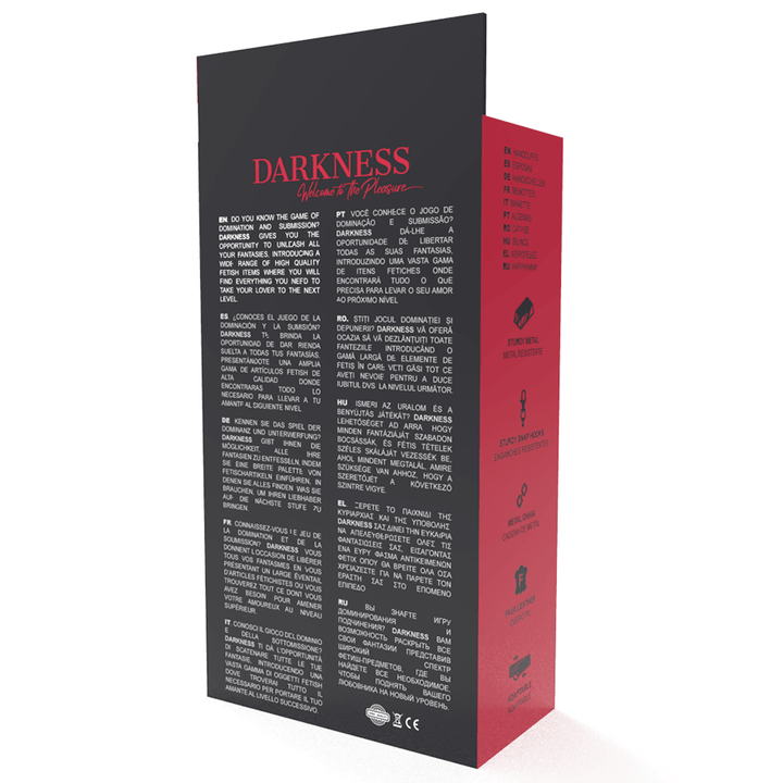 DARKNESS - SCHWARZE HANDSCHELLEN - INTIM SPACE Online Sexshop