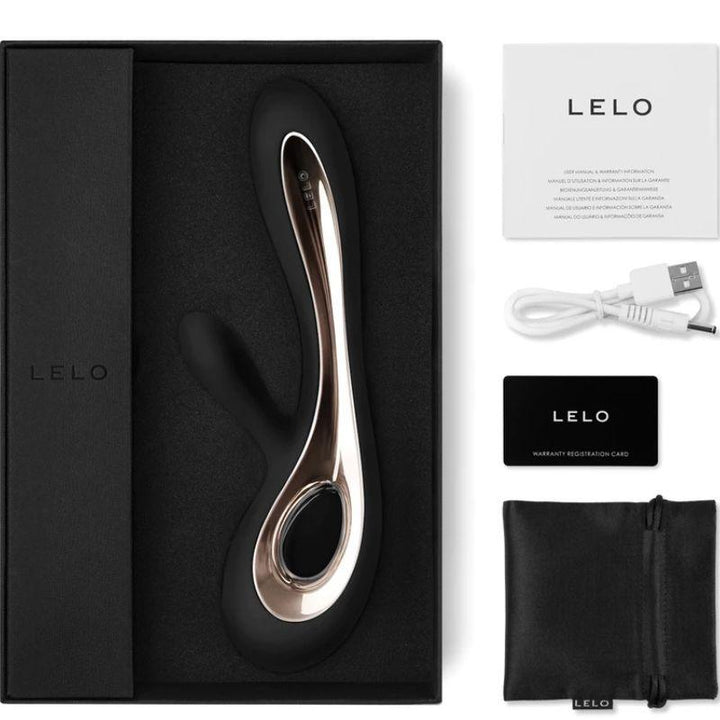 LELO - SORAYA - SCHWARZER KANINCHENVIBRATOR - INTIM SPACE Online Sexshop