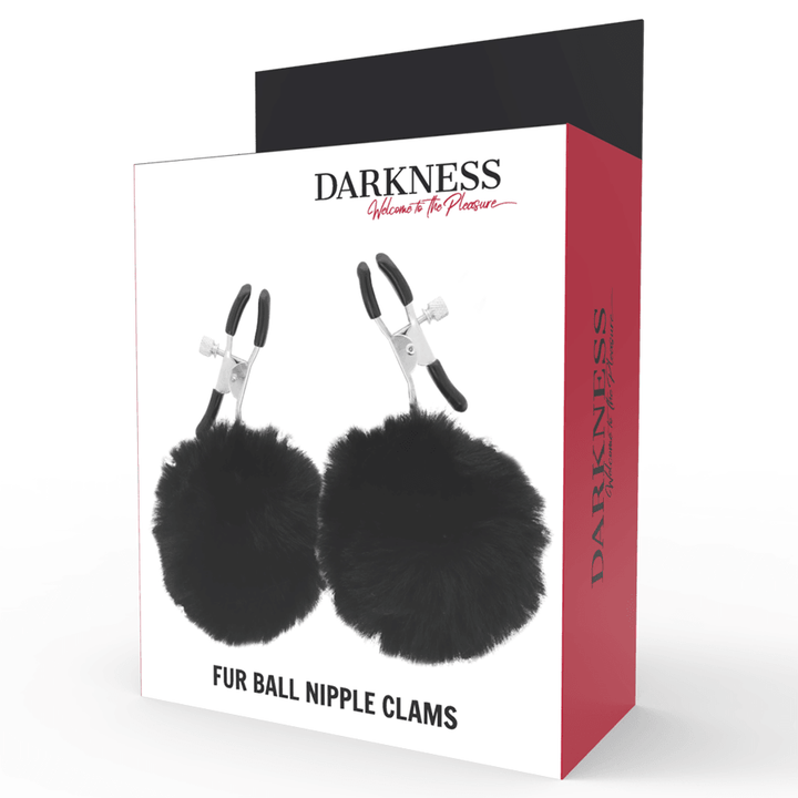 DARKNESS - NIPPELKLAMMERN MIT POM POMS 1 - INTIM SPACE Online Sexshop