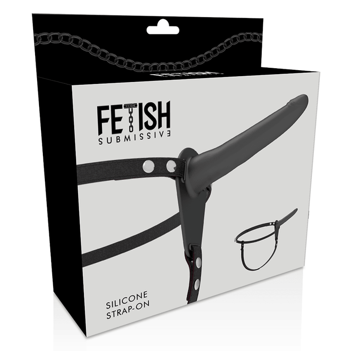 FETISH SUBMISSIVE HARNESS - SCHWARZES SILIKON 15 CM - INTIM SPACE Online Sexshop