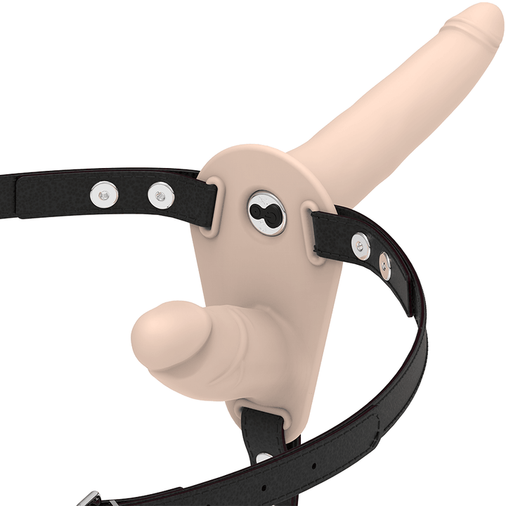 FETISH SUBMISSIVE HARNESS - FLESH UP VIBRATOR MIT DOPPELPENETRATION - INTIM SPACE Online Sexshop