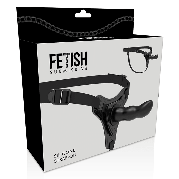 FETISH SUBMISSIVE HARNESS - SCHWARZES SILIKON G-SPOT 16 CM - INTIM SPACE Online Sexshop