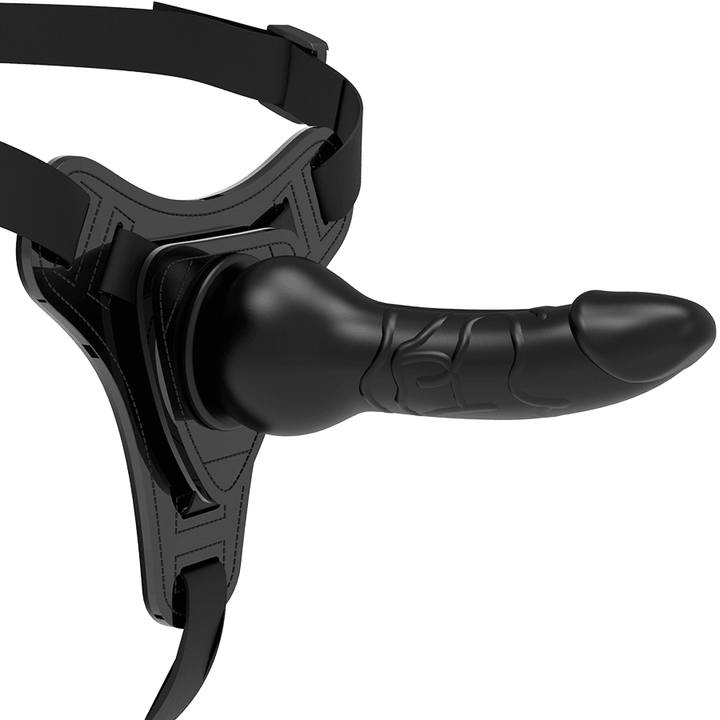 FETISH SUBMISSIVE HARNESS - REALISTISCHES SCHWARZES SILIKON 16 CM - INTIM SPACE Online Sexshop