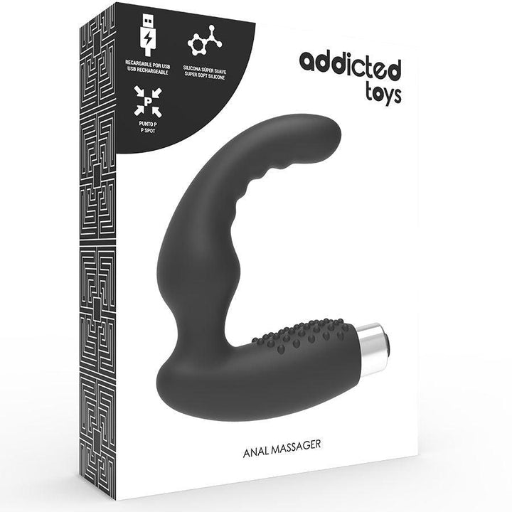 ADDICTED TOYS - PROSTATIC VIBRATOR WIEDERAUFLADBARES MODELL - - SCHWARZ - INTIM SPACE Online Sexshop