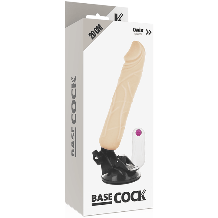 BASECOCK - REALISTISCHER NATÜRLICHER FERNBEDIENUNGSVIBRATOR 20 CM -O- - CM - INTIM SPACE Online Sexshop