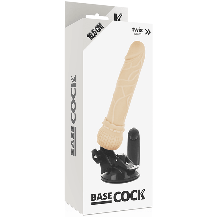 BASECOCK - REALISTISCHER VIBRATOR MIT FERNBEDIENUNG NATÜRLICHER 19.5 CM -O- - CM - INTIM SPACE Online Sexshop