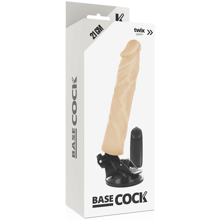 BASECOCK - REALISTISCHER VIBRATOR MIT FERNBEDIENUNG NATÜRLICHER 21 CM -O- - CM - INTIM SPACE Online Sexshop