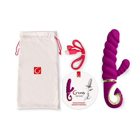 G-VIBE - SPASSSPIELZEUG KANINCHENVIBRATOR GCANDY SÜßE HIMBEERE - INTIM SPACE Online Sexshop