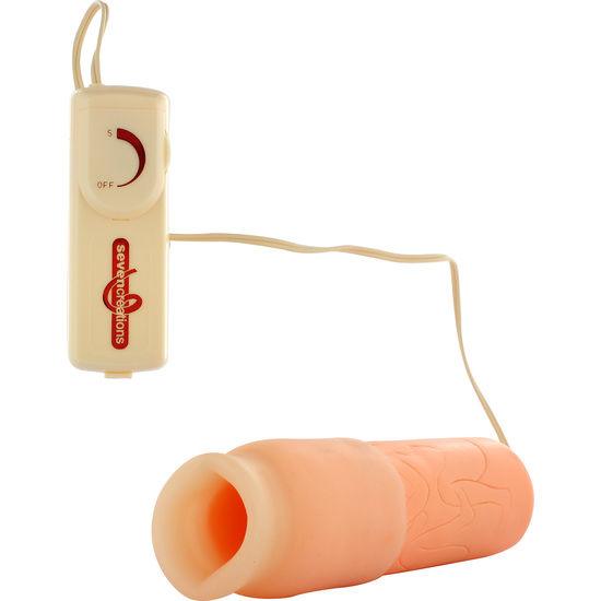 SEVEN CREATIONS - GOLD MASTURBATOR MIT VIBRATION - INTIM SPACE Online Sexshop