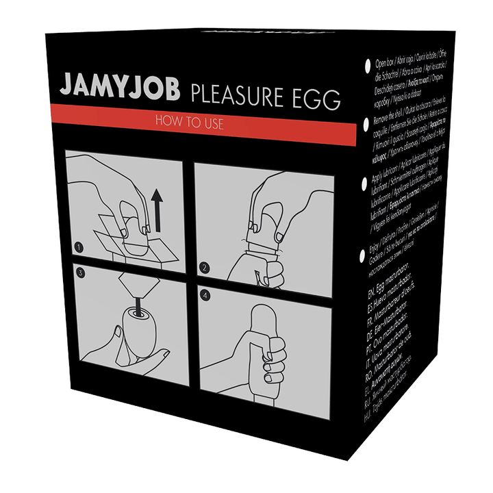 JAMYJOB - EGG MASTURBATOR SCHWARZE VERSION DISKRETT - INTIM SPACE Online Sexshop