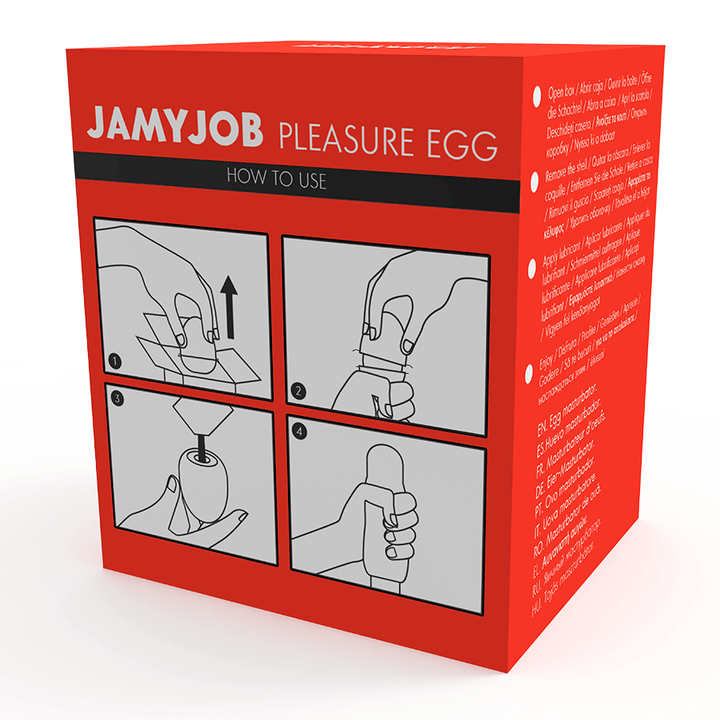 JAMYJOB - EGG MASTURBATOR ROTE VERSION DISKRETT - INTIM SPACE Online Sexshop