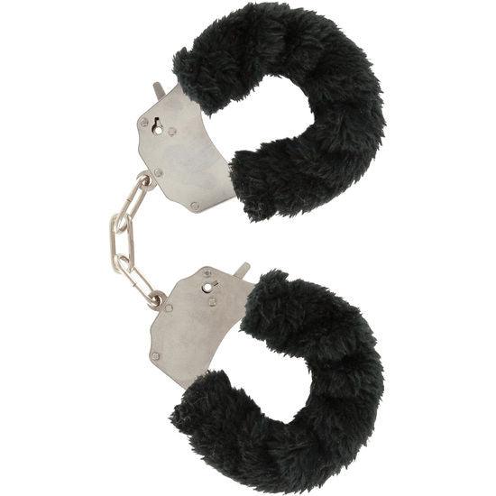 TOYJOY - FURRY FUN CUFFS BONDAGE SCHWARZ - INTIM SPACE Online Sexshop