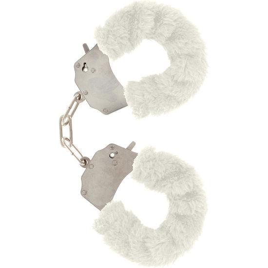 TOYJOY - FURRY FUN CUFFS BONDAGE WEISS - INTIM SPACE Online Sexshop