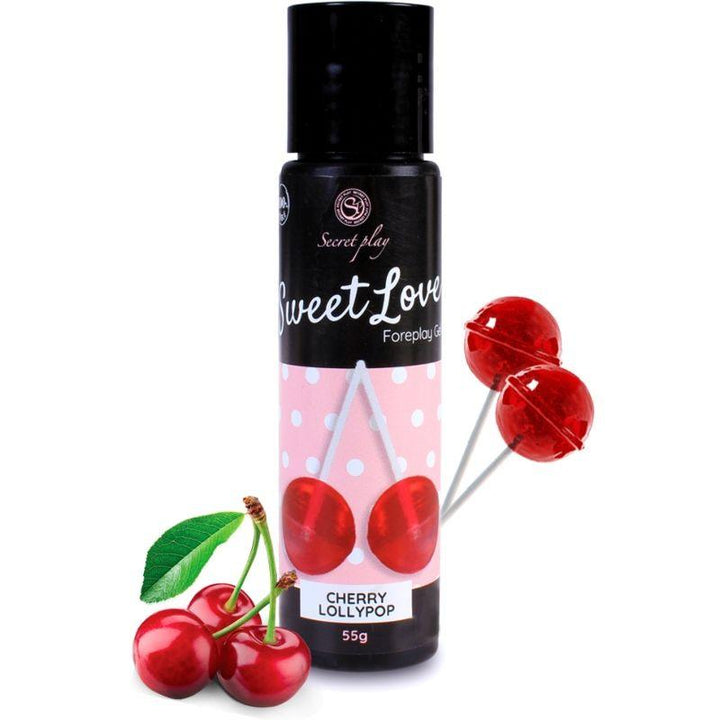 SECRETPLAY - KIRSCHE LOLLIPOP GEL SÜSSE LIEBE 60 ML - INTIM SPACE Online Sexshop