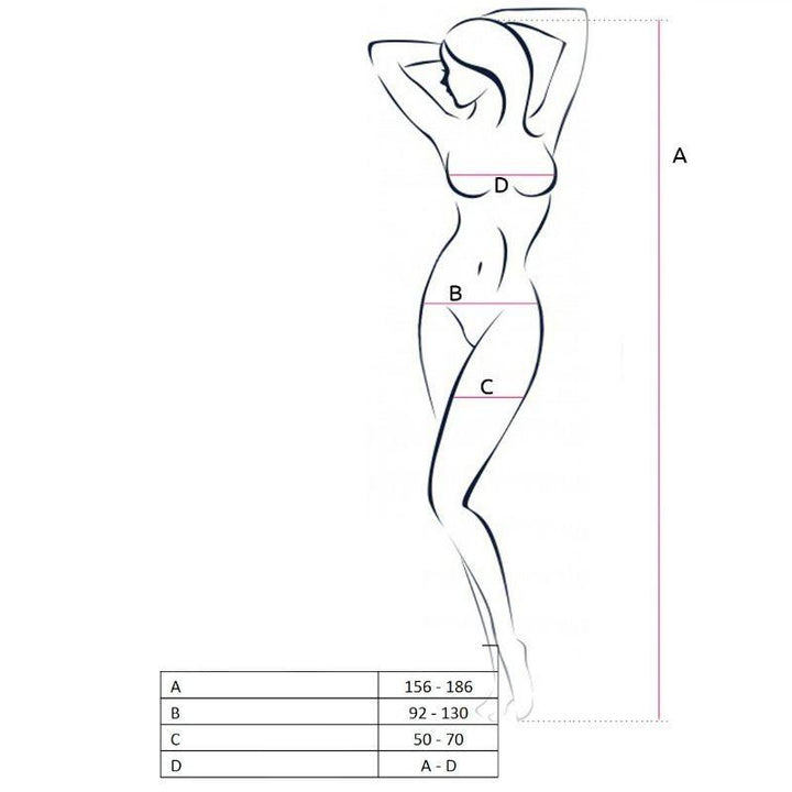 PASSION - WOMAN BS053 SCHWARZER BODYSTOCKING, EINE GRÖSSE - INTIM SPACE Online Sexshop