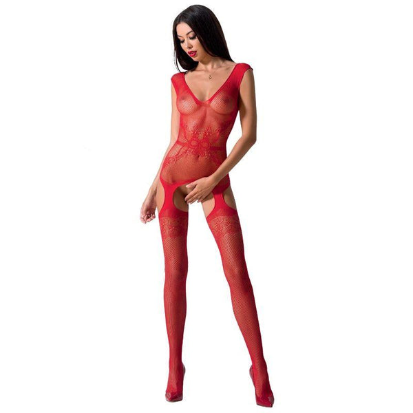 PASSION - WOMAN BS062 ROTER BODYSTOCKING, EINE GRÖSSE - INTIM SPACE Online Sexshop