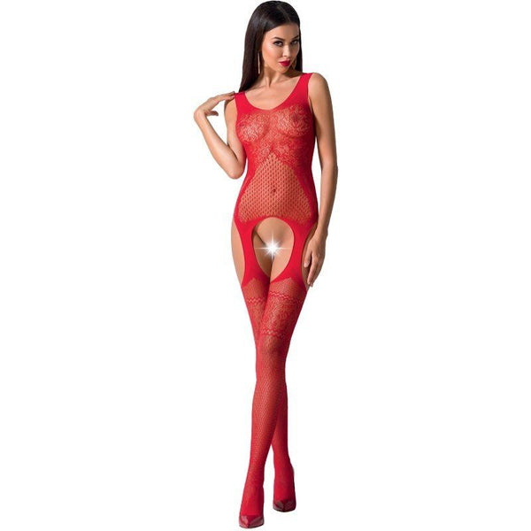 PASSION - WOMAN BS061 ROTER BODYSTOCKING, EINE GRÖSSE - INTIM SPACE Online Sexshop