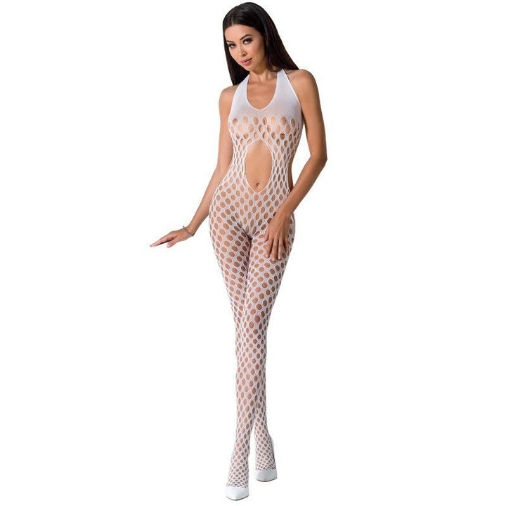 PASSION - WOMAN BS065 WEISSER BODYSTOCKING, EINE GRÖSSE - INTIM SPACE Online Sexshop