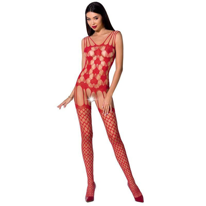 PASSION - WOMAN BS067 ROTER BODYSTOCKING, EINE GRÖSSE - INTIM SPACE Online Sexshop