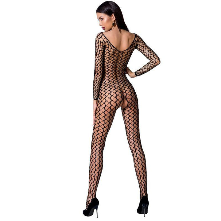 PASSION - WOMAN BS068 BODYSTOCKING SCHWARZ EINE GRÖSSE - INTIM SPACE Online Sexshop