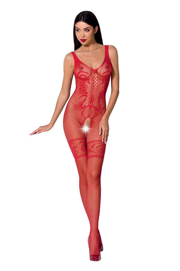 PASSION - WOMAN BS069 ROTER BODYSTOCKING, EINE GRÖSSE - INTIM SPACE Online Sexshop