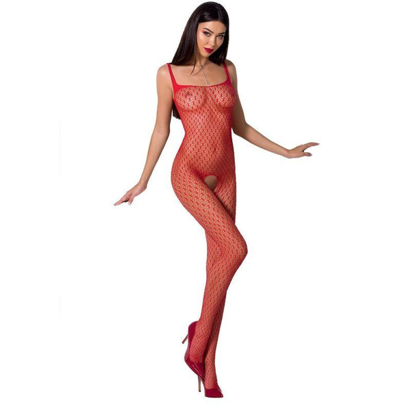 PASSION - WOMAN BS071 ROTER BODYSTOCKING, EINE GRÖSSE - INTIM SPACE Online Sexshop