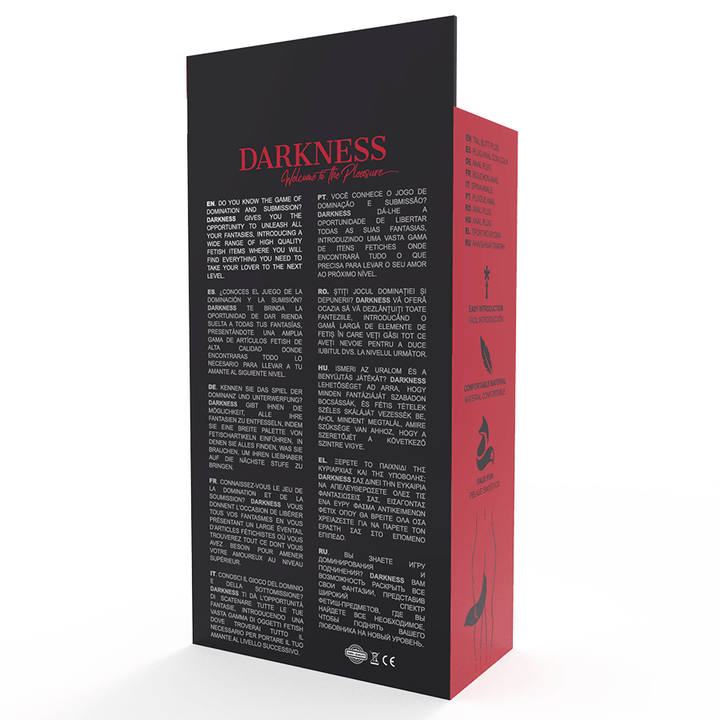 DARKNESS - SILIKON-ANALSPlug mit weißem Schwanz - INTIM SPACE Online Sexshop