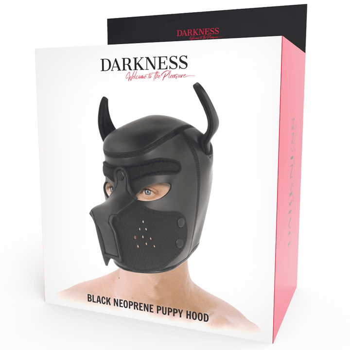 DARKNESS - NEOPREN-HUNDEMASKE MIT ABNEHMBARER MAULE L - INTIM SPACE Online Sexshop