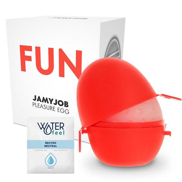 JAMYJOB - EGG MASTURBATOR RED EDITION DISKRETT - INTIM SPACE Online Sexshop