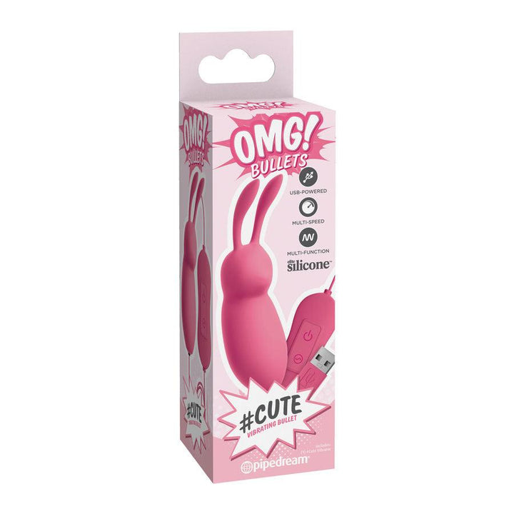 OMG - CUTE RABBIT LEISTUNGSFÄHIGER ROSA VIBRATOR USB - INTIM SPACE Online Sexshop