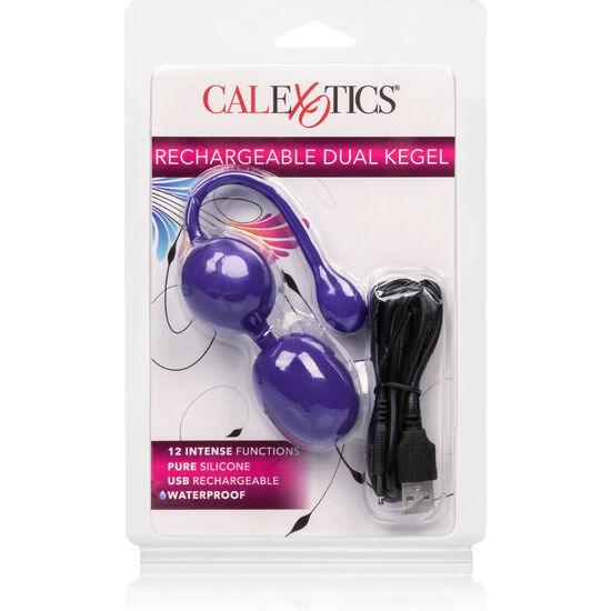 CALEXOTICS - WIEDERAUFLADBARER DUAL KEGEL LILA - INTIM SPACE Online Sexshop