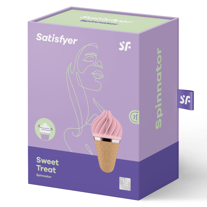 SATISFYER - SÜSSES LECKER SPINNATOR BRAUN - ROSA - INTIM SPACE Online Sexshop