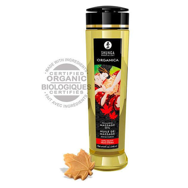 SHUNGA - BIO MASSAGEÖL AHORN DELIGHT 240 ML - INTIM SPACE Online Sexshop